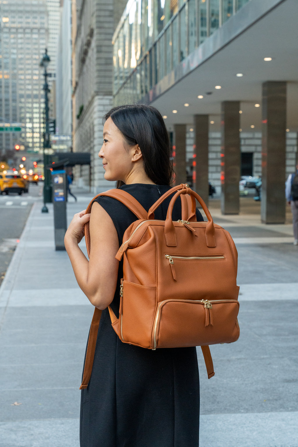 All-Day Leather Commuter Backpack